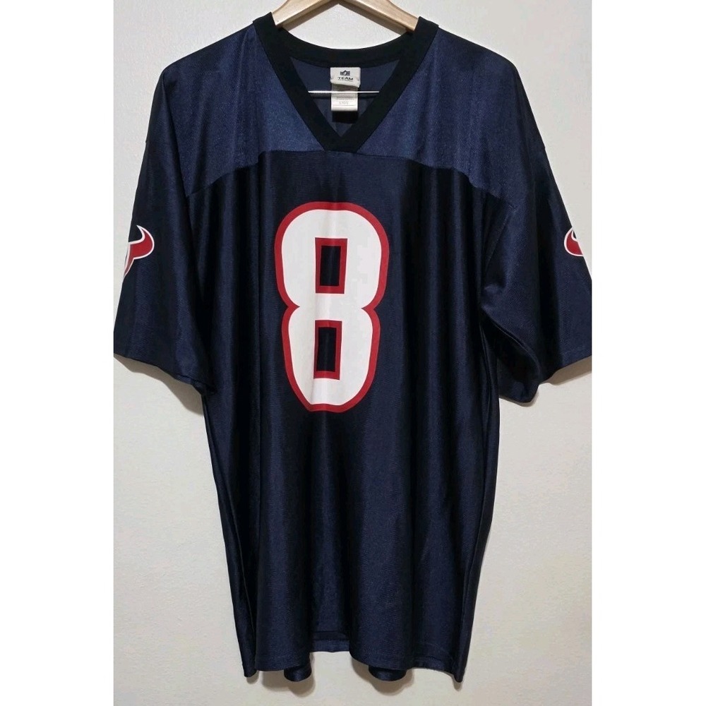 Houston Texans Schaub 8 Jersey Blue Sz‎ XL Football NFL Mens Sport Shirt EUC